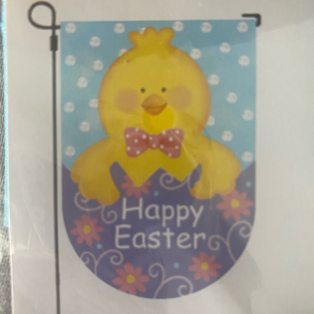 NEW Celebrate It “HAPPY EASTER” Chick Garden Flag
